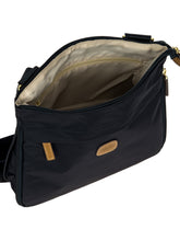 Kleine erweiterbare Schultertasche aus recyceltem Stoff | Bric's Milano