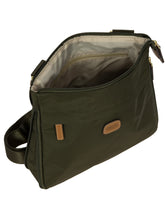 Kleine erweiterbare Schultertasche aus recyceltem Stoff | Bric's Milano