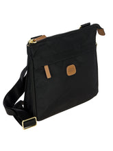 Kleine erweiterbare Schultertasche aus recyceltem Stoff | Bric's Milano