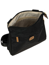 Kleine erweiterbare Schultertasche aus recyceltem Stoff | Bric's Milano