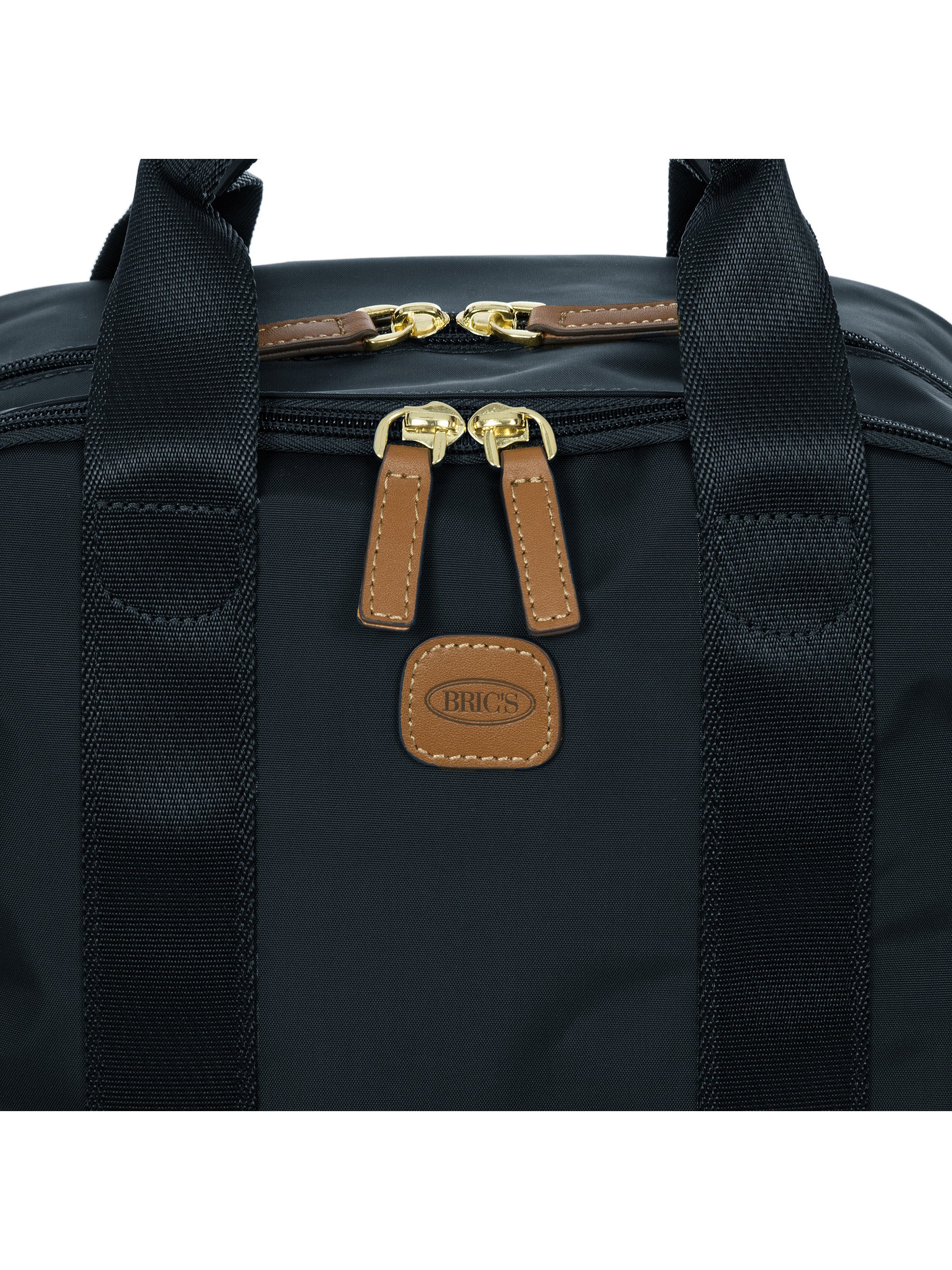 bric's leather backpack Bric's X-Travel medium backpack in nylon with leather details